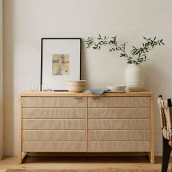 Kody Wood & Paper Cord Buffet (58")