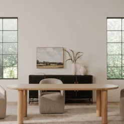 Kosciusko Oak Oval Dining Table (78"–96")
