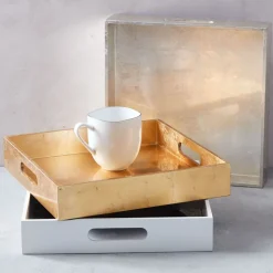 Lacquer Wood Trays - Square