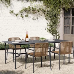 Lagos Aluminum Outdoor Dining Table (86")