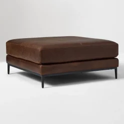Landon Leather Ottoman