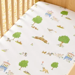 Lawn Pawty Crib Fitted Sheet