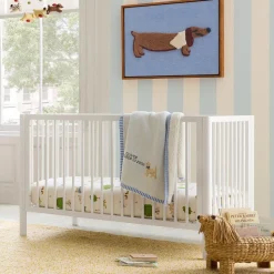 Lawn Pawty Crib Fitted Sheet
