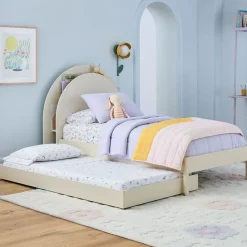 Leo Simple Twin Bed & Trundle