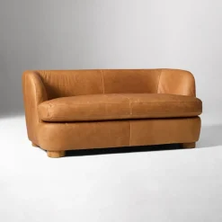 Leroy Leather Loveseat (60")