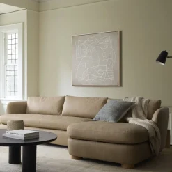 Leroy Leather 2-Piece Chaise Sectional (110.5")