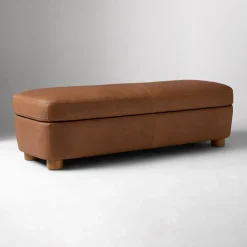 Leroy Leather Storage Bench