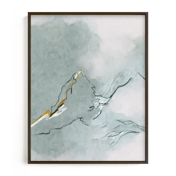 Limited Edition "Cloud Mountains" Framed Art by Minted for West Elm