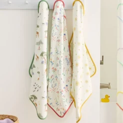 Little Gardener Nursery Bath Wrap & Wash Cloth Set