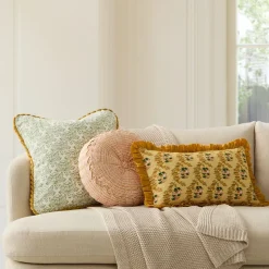 Lotus Ruffle Pillow Cover & Throw Set