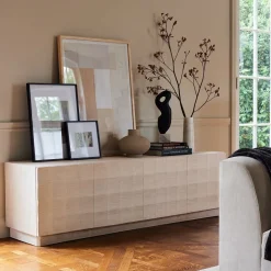 Luisa Media Carved Console (60"–80")