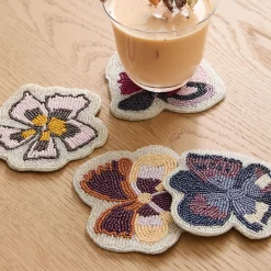 Lulie Wallace Beaded Coaster Sets