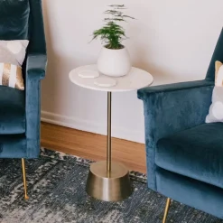 Maisie Marble Side Table (16")