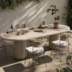 Marbella Indoor/Outdoor Dining Table (102")