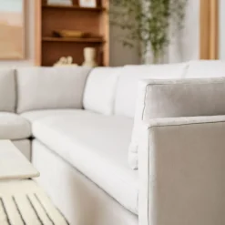 Marin Skirted Slipcover 3-Piece L-Shaped Sectional (114")