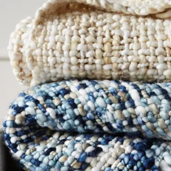 Marled Basketweave Throw