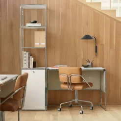 Marlowe Desk (42") & Narrow Shelf (18") Set