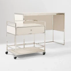 Marlowe Desk (42") & Storage Cart (30") Set