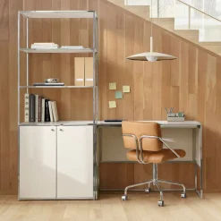 Marlowe Desk (42") & Wide Shelf (30") Set