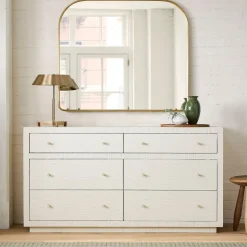 Mayson Painted Grasscloth 6-Drawer Dresser (60")