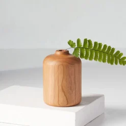 Melanie Abrantes Hardwood Vase - Short