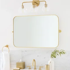 Metal Frame Pivot Mirror - Landscape