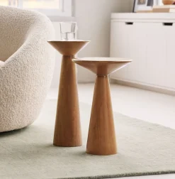 Meyer Solid Wood Drink Tables (8.7"–11.5")