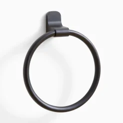 Mid-Century Contour Bath Hardware - Matte Black