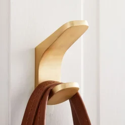 Mid-Century Contour Double Towel Hook