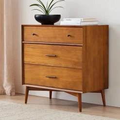 Mid-Century 3-Drawer Dresser (36")