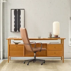 Mid-Century Executive Desk (74")