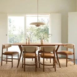 Mid-Century Extendable Dining Table (39"–92")