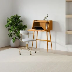 Mid-Century Mini Secretary Desk (28")