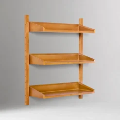 Mid-Century Modular 3-Tier Wide Shelf