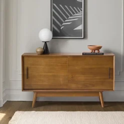 Mid-Century Narrow Media Console (48")