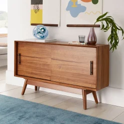 Mid-Century Narrow Media Console (48")