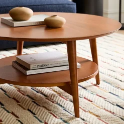 Mid-Century Round Coffee Table (36")