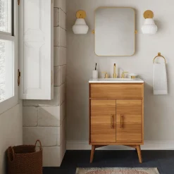 Mid-Century Single Bathroom Vanity (24"–49")
