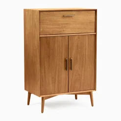 Mid-Century Tall Bar Cabinet (32")