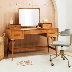 Mid-Century Vanity Desk Set (52")