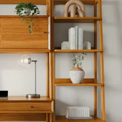 Mid-Century Wall Desk & Shelf Set (82")