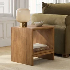 Miles Open Storage Side Table (18")