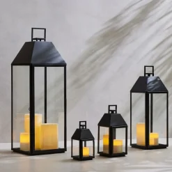 Modern Antique Bronze Metal Outdoor Lanterns