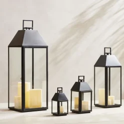 Modern Antique Bronze Metal Outdoor Lanterns