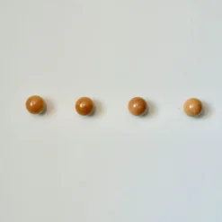 Modern Home by Bellver Wooden Ball Wall Hooks - Set of 4