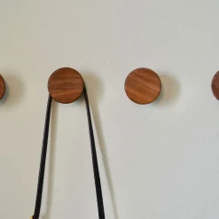 Modern Home by Bellver Wooden Round Wall Hooks - Set of 4