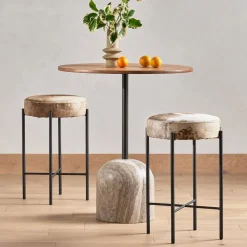 Modern Marble Round Bar & Counter Tables (32")