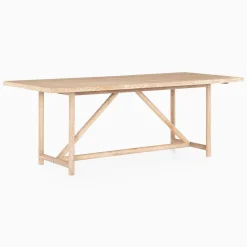 Modern Oak Rectangle Dining Table (84")