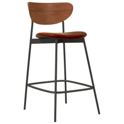 Modern Petal Counter Stool - Leather