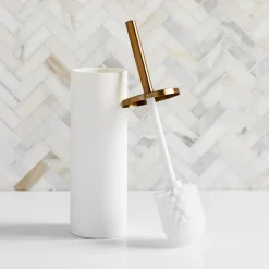 Modern Resin Stone Toilet Brush Holder